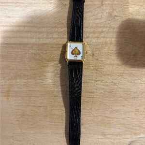 Elegant Black and Gold Square Face Watch